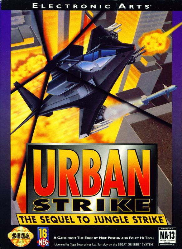 Urban Strike box art for Sega Mega Drive